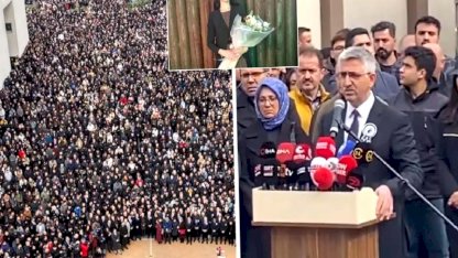 Fatma öğretmenin cenazesinde protesto şoku: Konuşmasını güçlükle yaptı