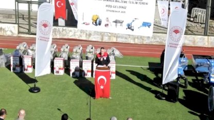 Hani'de Üreticilere Ekipman Desteği