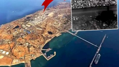 İşte Hark Adası'nın vurulduğu anlar! Üst üste tam 15 patlama