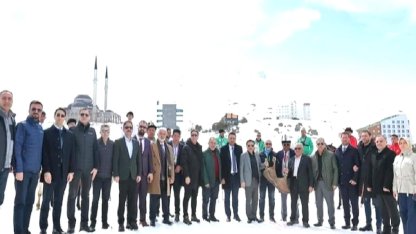 Kayseri Erciyes'te 'kökbörü' heyecanı