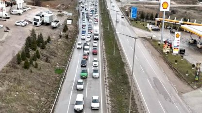 Kırıkkale'de Bayram Dönüşü Trafik Yoğunluğu