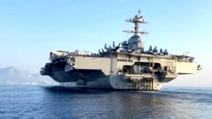 Kızıldeniz'deki USS Gerald R. Ford uçak gemisinde yangın