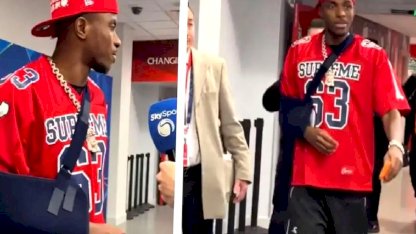 Kolunda kırık tespit edilen Osimhen'in maç sonrası ilk görüntüsü