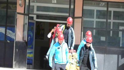 Menteşe'de Deprem Tatbikatı Gerçekleştirildi