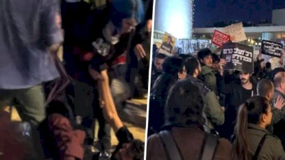 Tel Aviv'de savaş karşıtı protestoya polis müdahale etti, çok sayıda gözaltı var