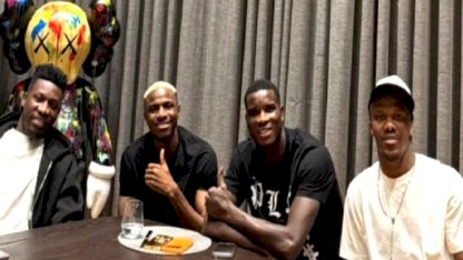 Trabzonspor'un Afrikalı oyuncuları, Osimhen'le buluştu