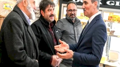 Vali Baruş'tan Gürcükapı esnafına ziyaret