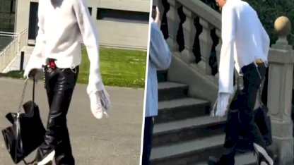 Yürüyüşü ayrı kombini ayrı olay oldu! Yıldız ismi gören herkes aynı yorumu yapıyor