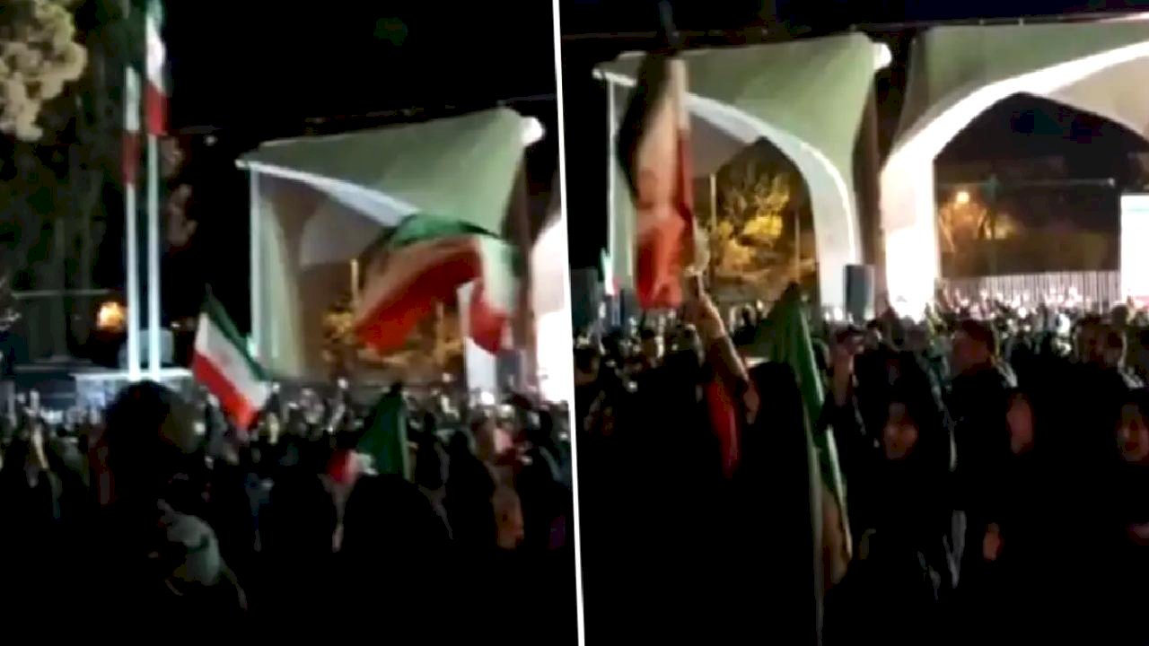 Tahran'da gerilim zirvede, sokaklar tekbir sesleri ile inledi