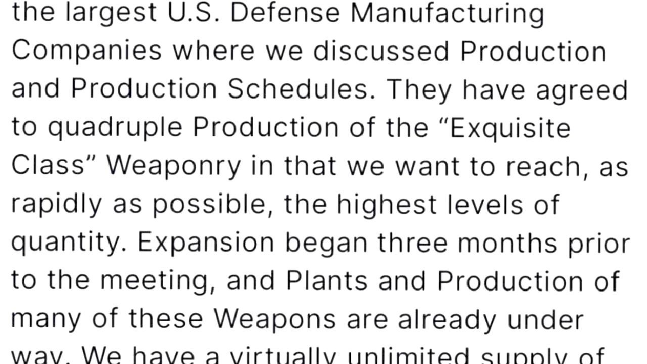 Trump, Silah Üretimini Dört Kat Artıracak