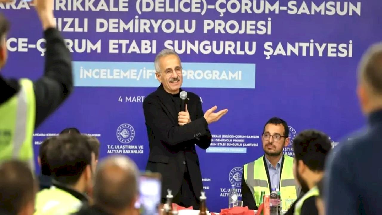 Ulaştırma ve Altyapı Bakanı Uraloğlu, Çorum'da konuştu Açıklaması