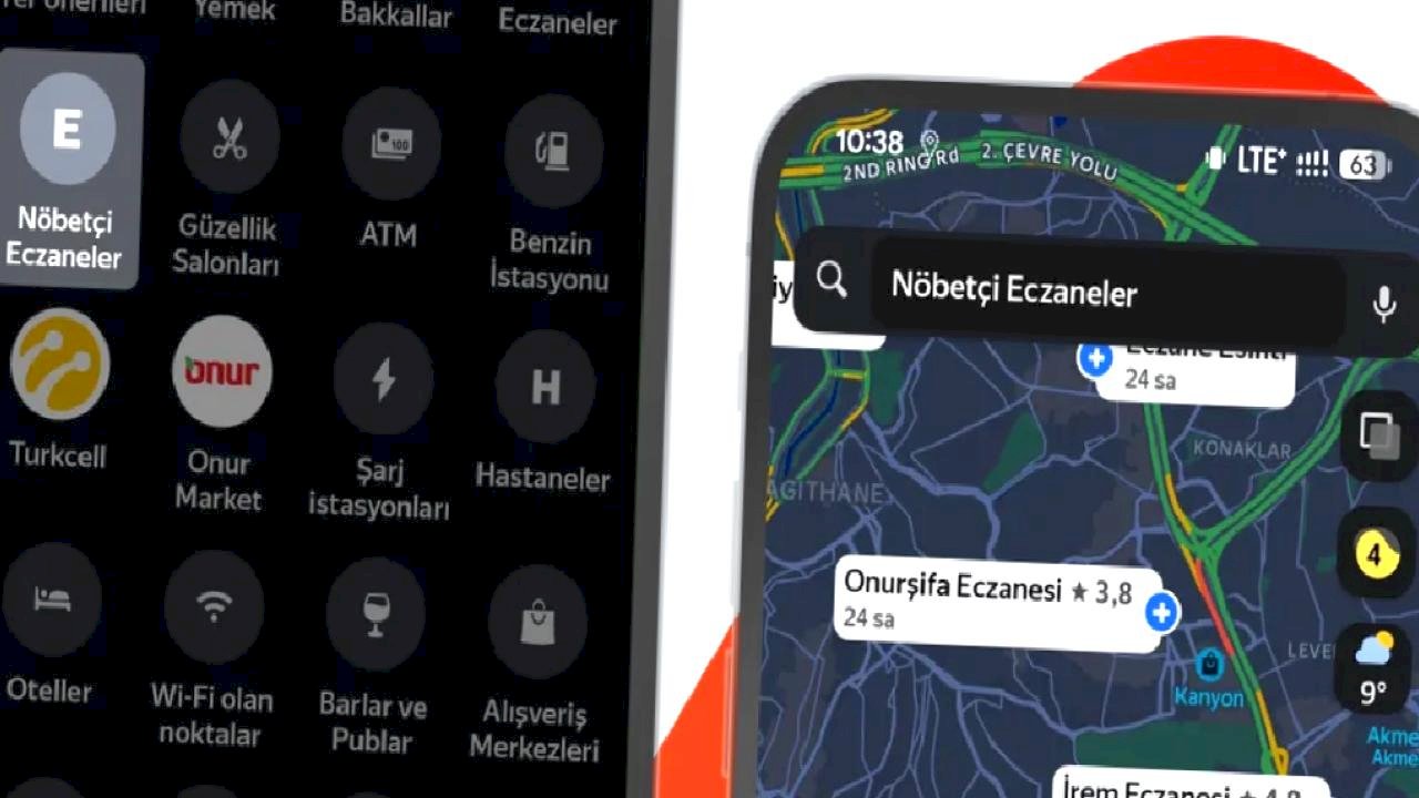 Yandex Maps'te nöbetçi eczanelere erişimi kolaylaştırdı