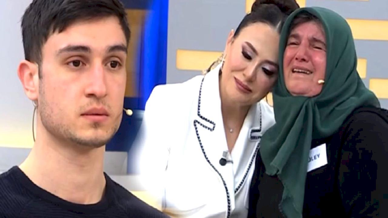 Ağlayan anne, taş kesilen evlat! Canlı yayında dikkat çeken görüntü