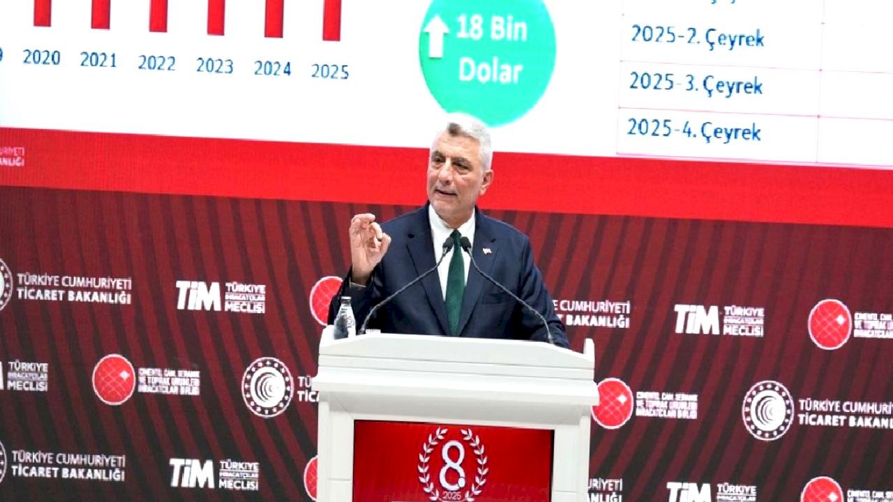 Bakan Bolat Çimento, Cam, Seramik ve Toprak Ürünleri İhracatçıları Birliği Ödül Töreni'nde konuştu Açıklaması