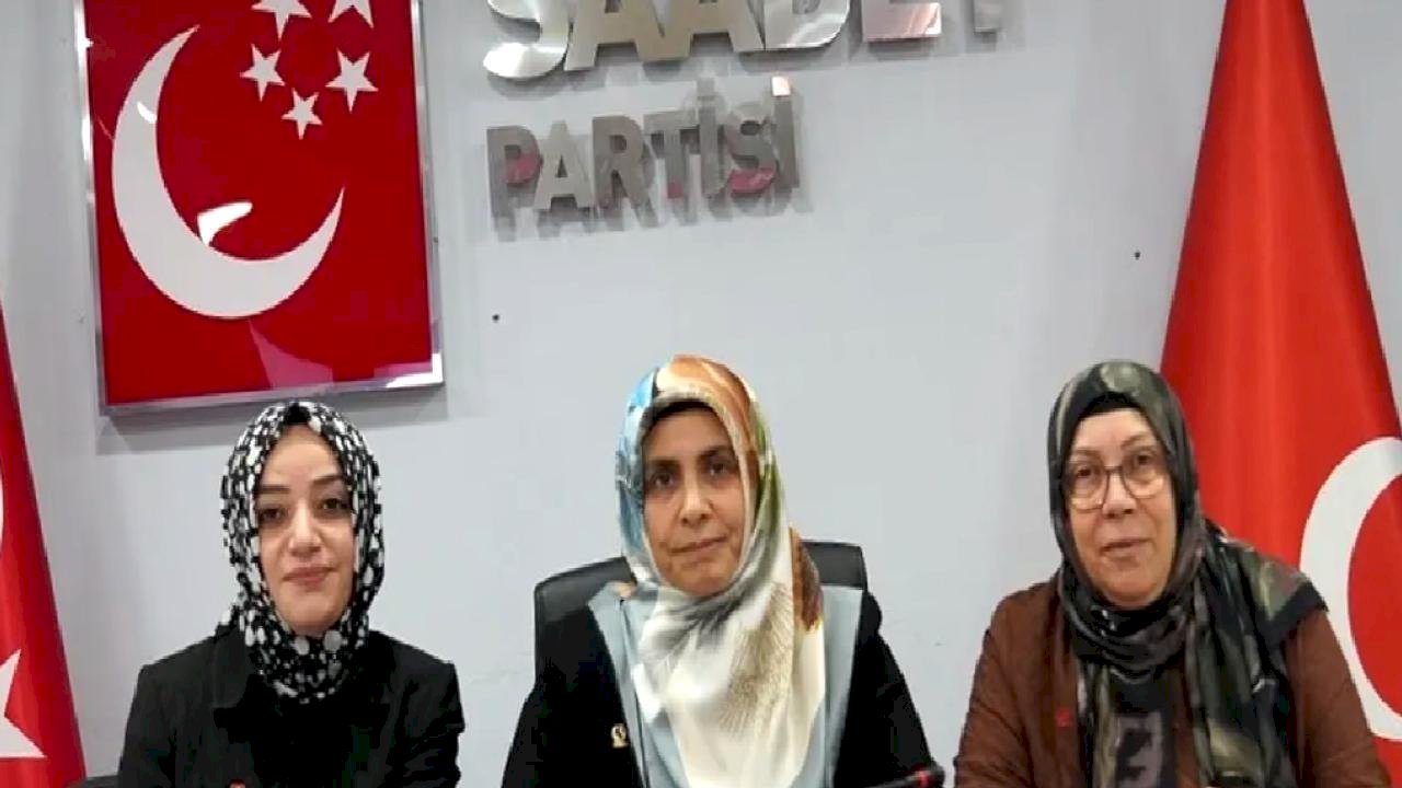 Bursa'da Saadet Partili kadınlardan okul saldırılarına tepki