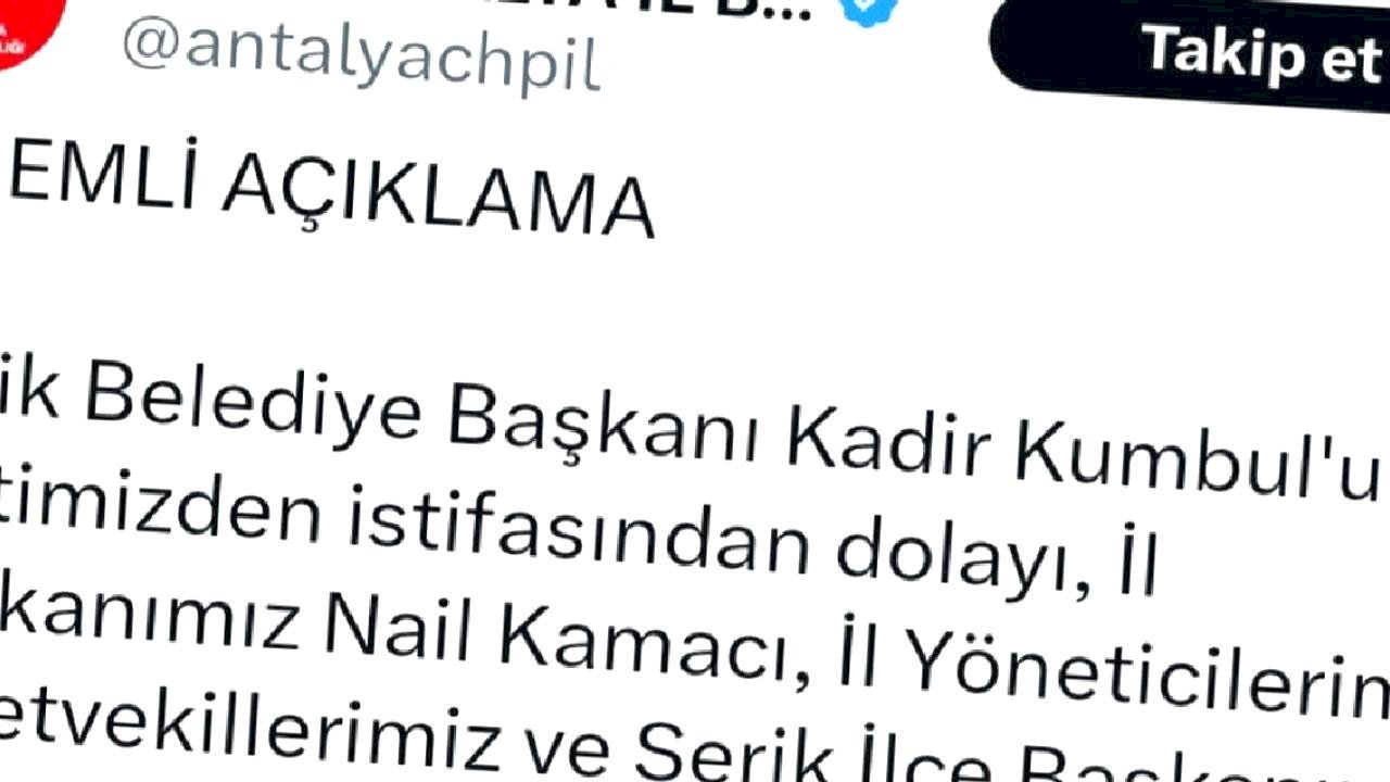 CHP'de İstifa Şoku