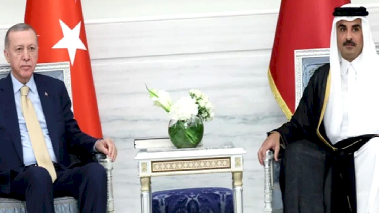 Cumhurbaşkanı Erdoğan ile Katar Emiri Al Sani görüştü