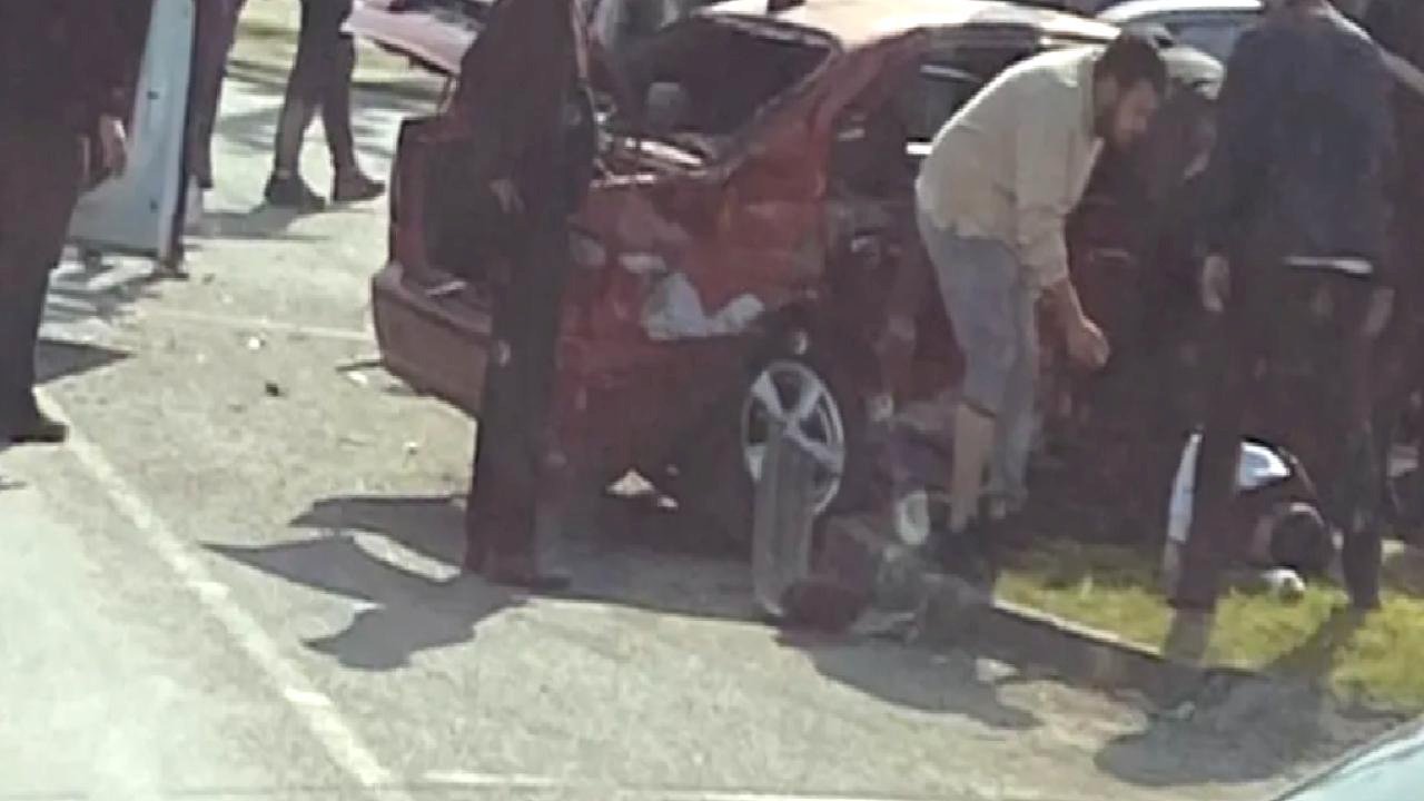 Düzce Olimpiyat Kavşağı’nda trafik kazası: 1 yaralı