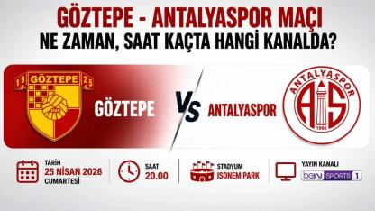 Göztepe - Antalyaspor maçı ne zaman, saat kaçta, hangi kanalda?