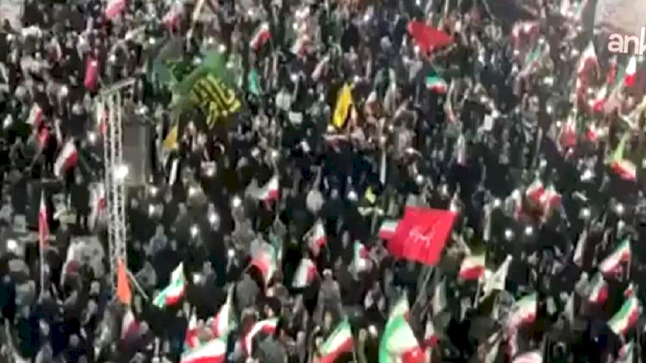 İranlılar kritik altyapı noktalarında insan zincirleri oluşturdu