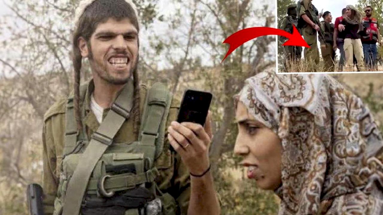 İsrailli Yerleşimcinin Alaycı Tavrı