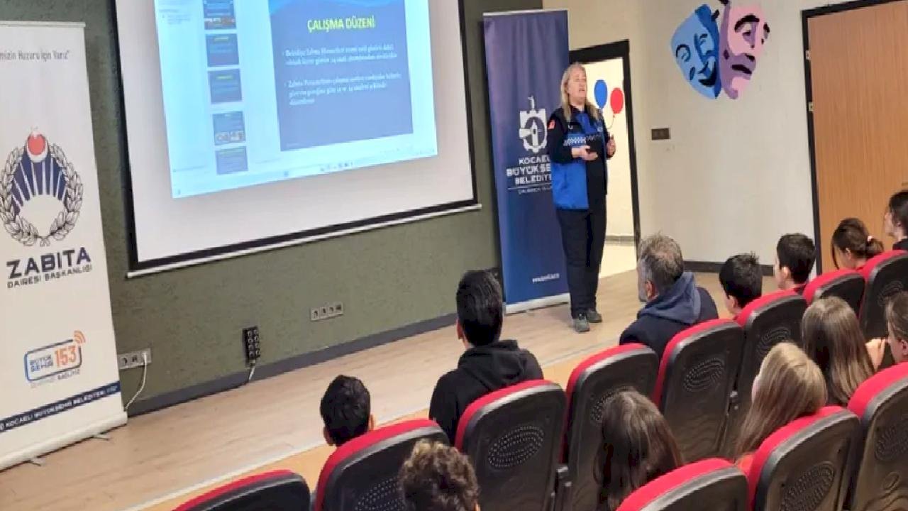Kocaeli Zabıtası’ndan öğrencilere bilinçli tüketici eğitimi