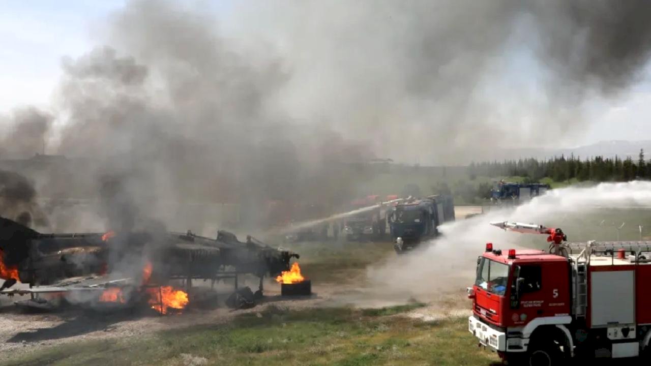 MSB'den Malatya’da 'uçak yangını' tatbikatı