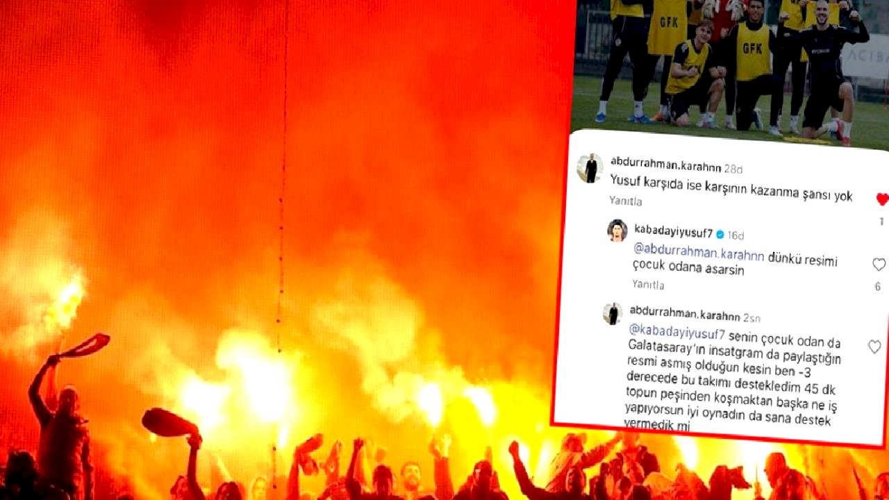 Süper Lig'de oynayan futbolcu taraftarlar birbirine girdi: Çocuk odana asarsın