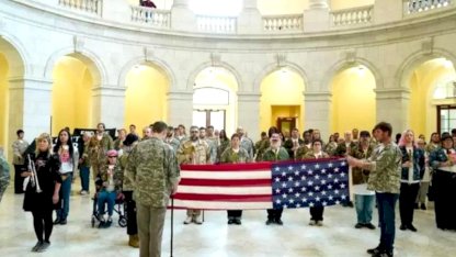 ABD Kongresi’nde savaş karşıtı protesto