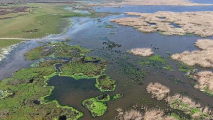 Afyonkarahisar'da kuraklık riski altındaki Eber Gölü'nün su seviyesi üç kat arttı