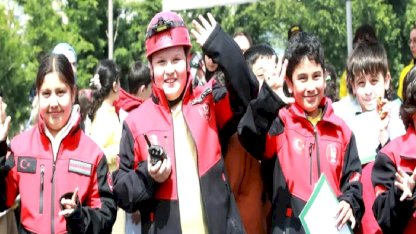 Ankara Keçiören'de çocuklara hayat kurtaran afet eğitimi