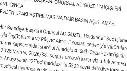Ataşehir Belediye Başkanı Görevden Uzaklaştırıldı