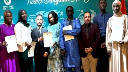 Banjul'da Türkçe Kursu Sertifika Töreni