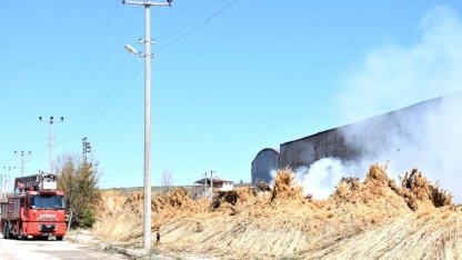 Bolvadin'de Yangın Kontrol Altına Alındı