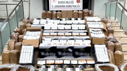 Bursa Gemlik’te kaçak tütün operasyonu