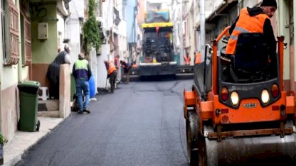 Bursa Osmangazi'de Yeşilova yolları yenileniyor