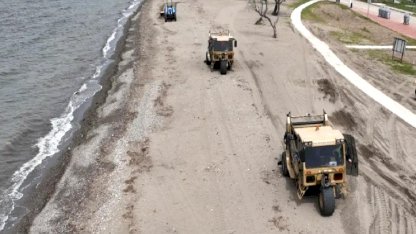 Bursa sahillerinde yaz hazırlığı