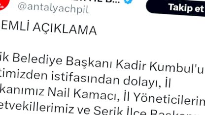 CHP'de İstifa Şoku