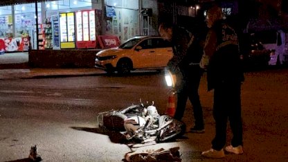 Çorum'da otomobille çarpışan motosikletli ağır yaralandı
