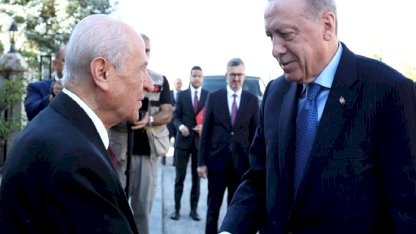 Cumhurbaşkanı Erdoğan ile MHP Genel Başkanı Bahçeli arasındaki görüşme Beştepe'de başladı.
