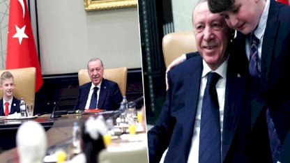 Cumhurbaşkanı Erdoğan koltuğunu çocuklara devretti