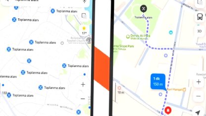 Deprem toplanma alanları Yandex'e eklendi
