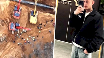 Doğal gaz çalışması sırasında toprak altında kalan 2 işçiden 1'i öldü