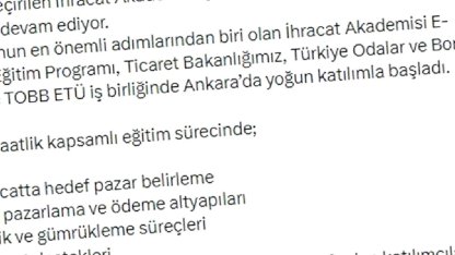 E-İhracat Eğitim Programı Başladı