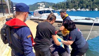 Fethiye'de Rahatsızlanan Kişi Tahliye Edildi