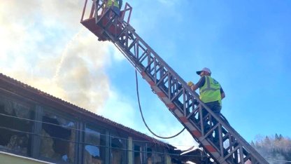Giresun'da Yangın İki Bina Hasar Gördü
