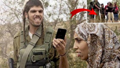 İsrailli Yerleşimcinin Alaycı Tavrı