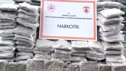 İstanbul açıklarında narko operasyon... Kilolarca skunk ele geçirildi