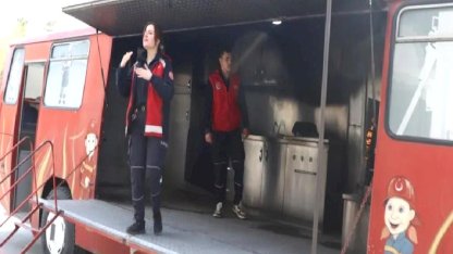 Kayseri Melikgazi personeline 'yangın söndürme' eğitimi