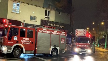 Kayseri'de Otelde Yangın Çıktı